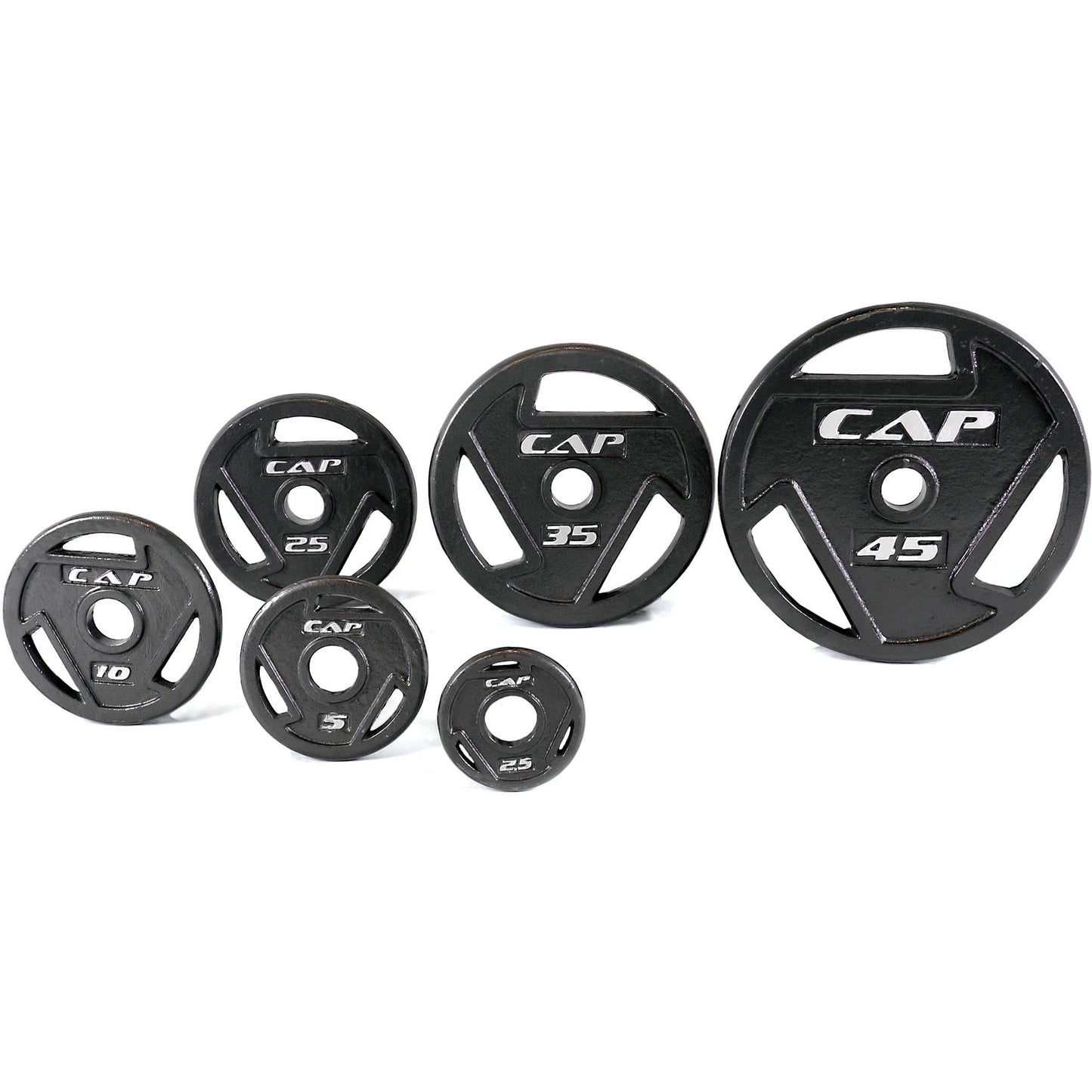 Barbell, 45Lb Olympic Grip Plate, Black