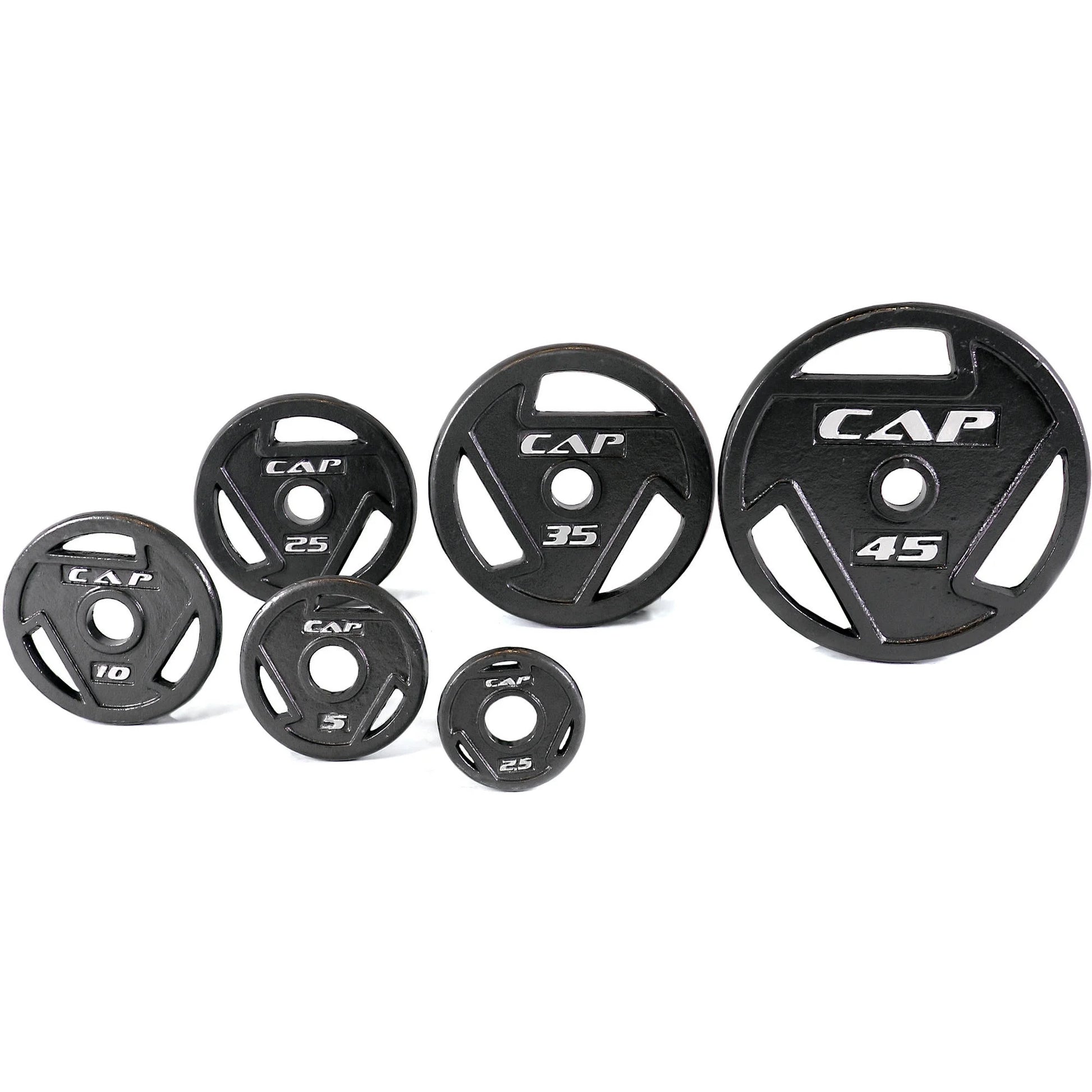 Barbell, 45Lb Olympic Grip Plate, Black